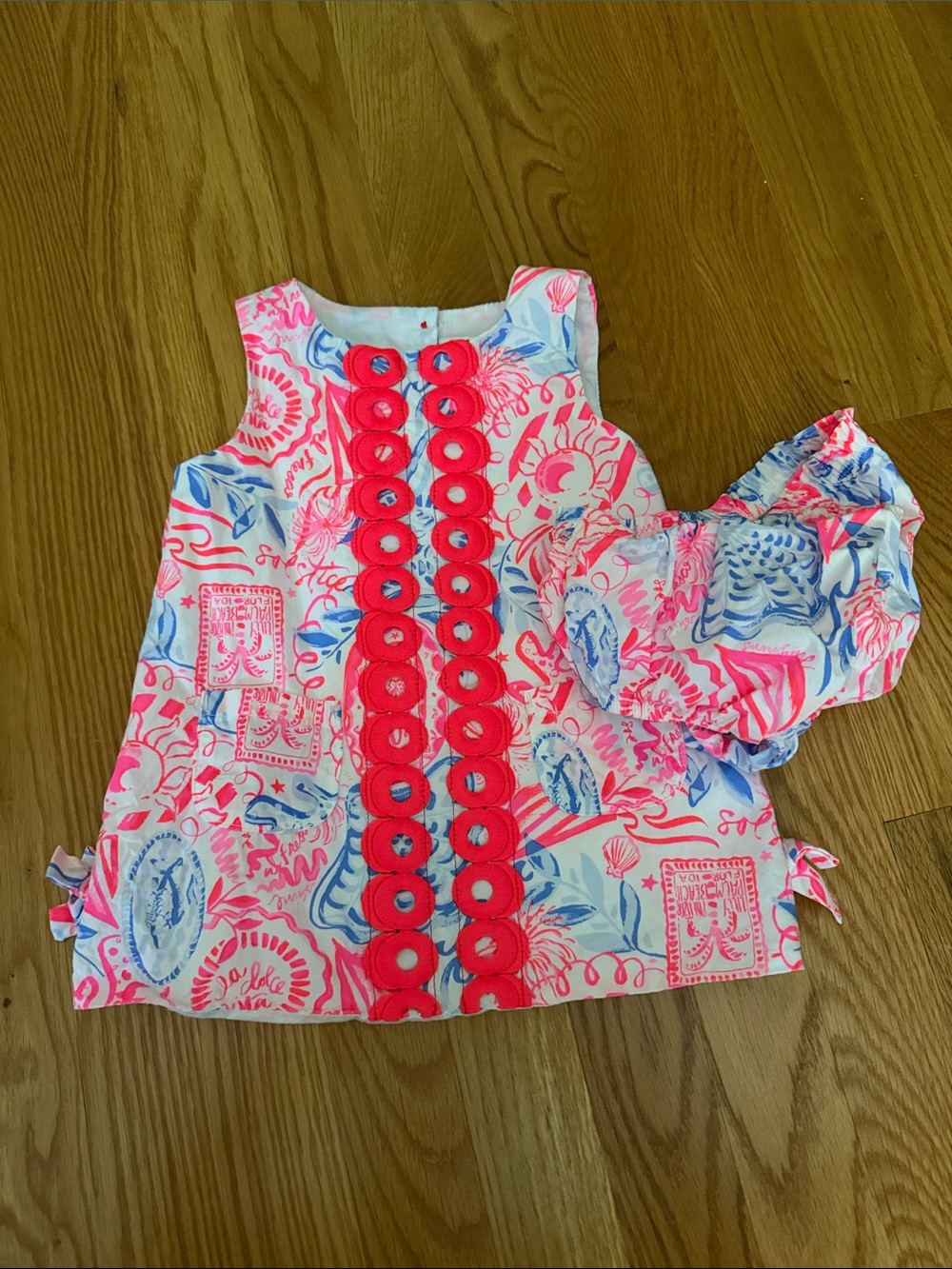 Lilly Pulitzer Sun sea sand patriotic shift & bloomers